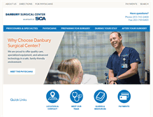 Tablet Screenshot of danburysurgicalcenter.com